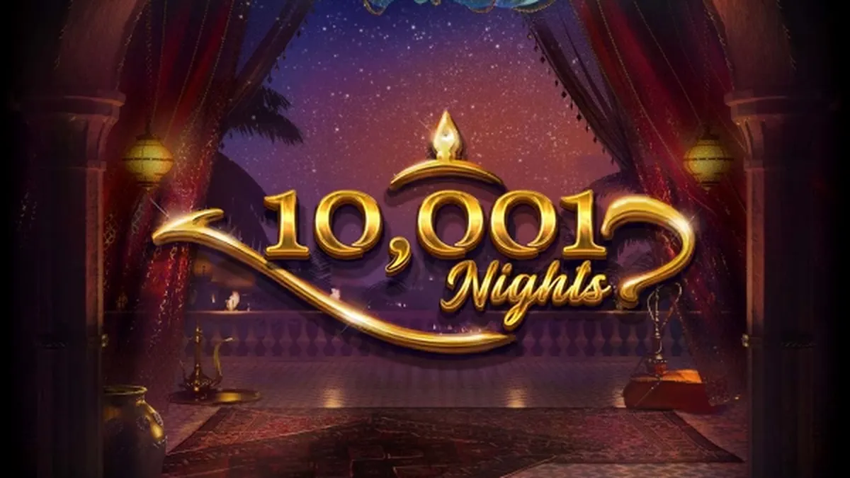 Tampilan visual slot 10,001 Nights dengan tema istana Timur Tengah